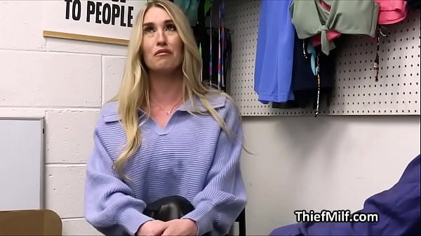 Busty cougar tag teamed by horny mall cops