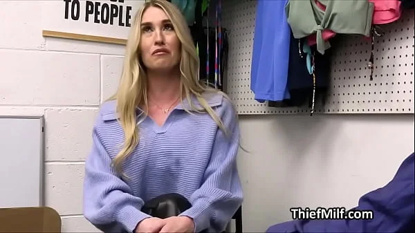 Busty cougar tag teamed by horny mall cops