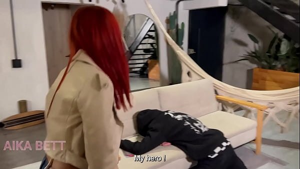 Mary jane will give her wet pussy for saving her life!