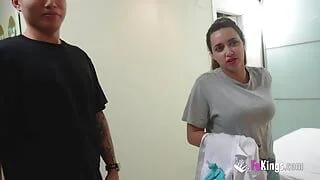 Slutty cleaning lady that fucked half College wants to try her luck at porn!